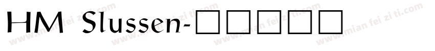 HM Slussen字体转换